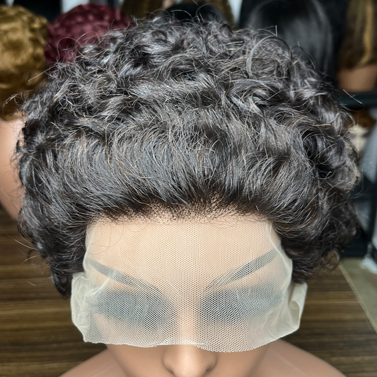 Pixie Wigs 13X1 Lace Frontal Human Hair Wigs Ear to Ear Short Cut Wigs Remy Hair Wholesales 5pcs Free Shipping